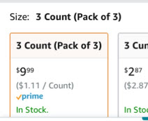 Cropped screenshot of an Amazon product listing showing a one-letter typo